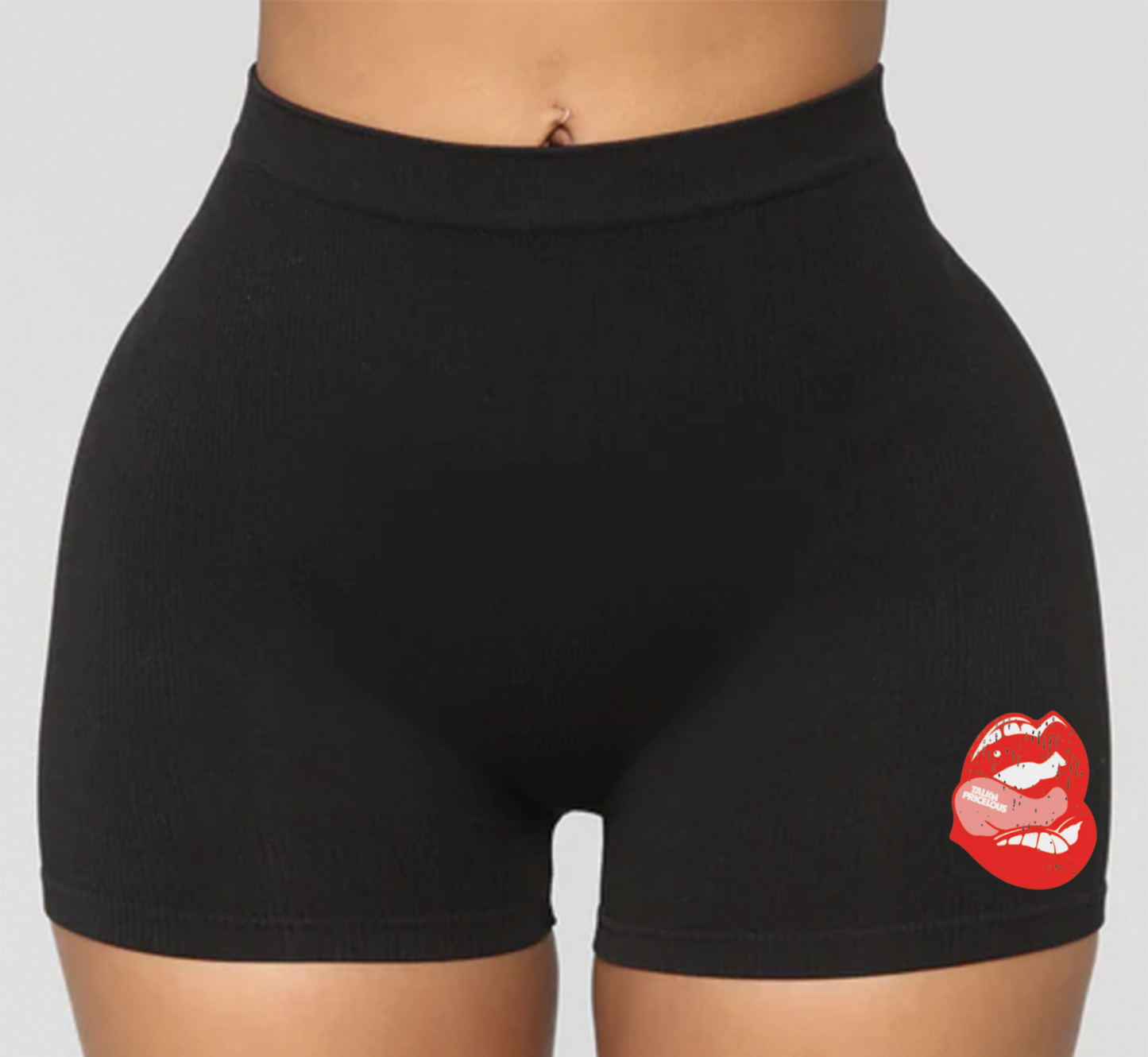 TALKN PRICELOUS Seamless Biker Shorts